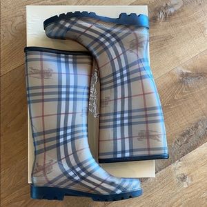 Burberry rain boots